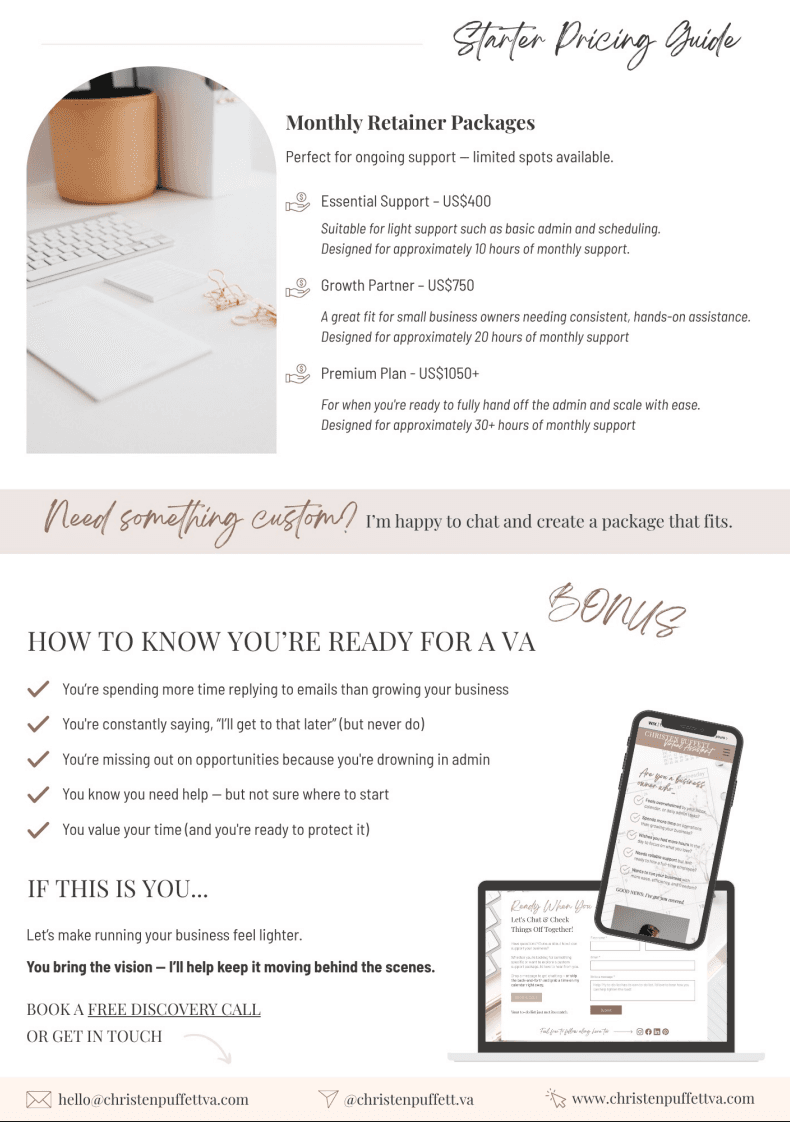 VA pricing guide preview